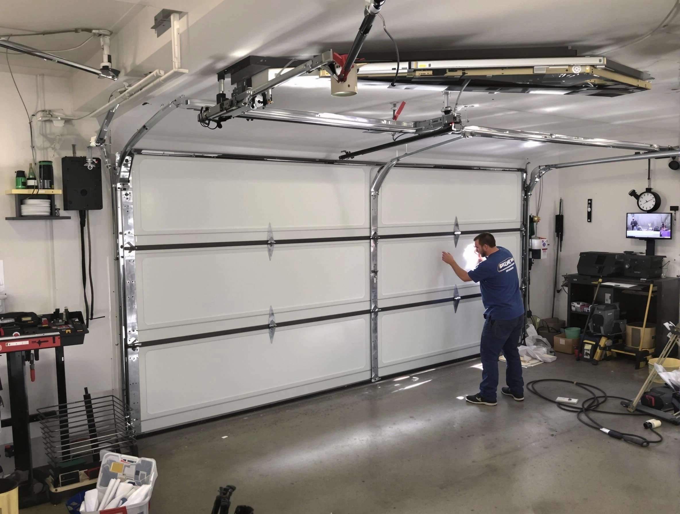 Professional garage door repair service by Harrah Garage Door Repair in Harrah