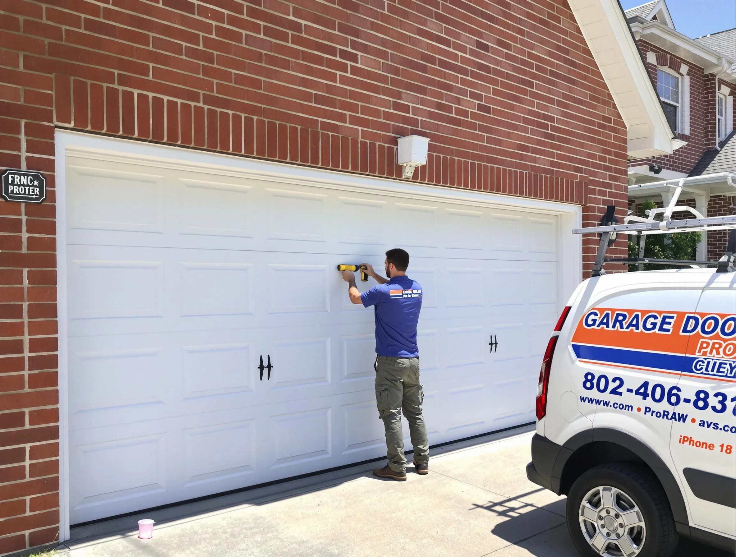 Local garage door repair service by Harrah Garage Door Repair in Harrah