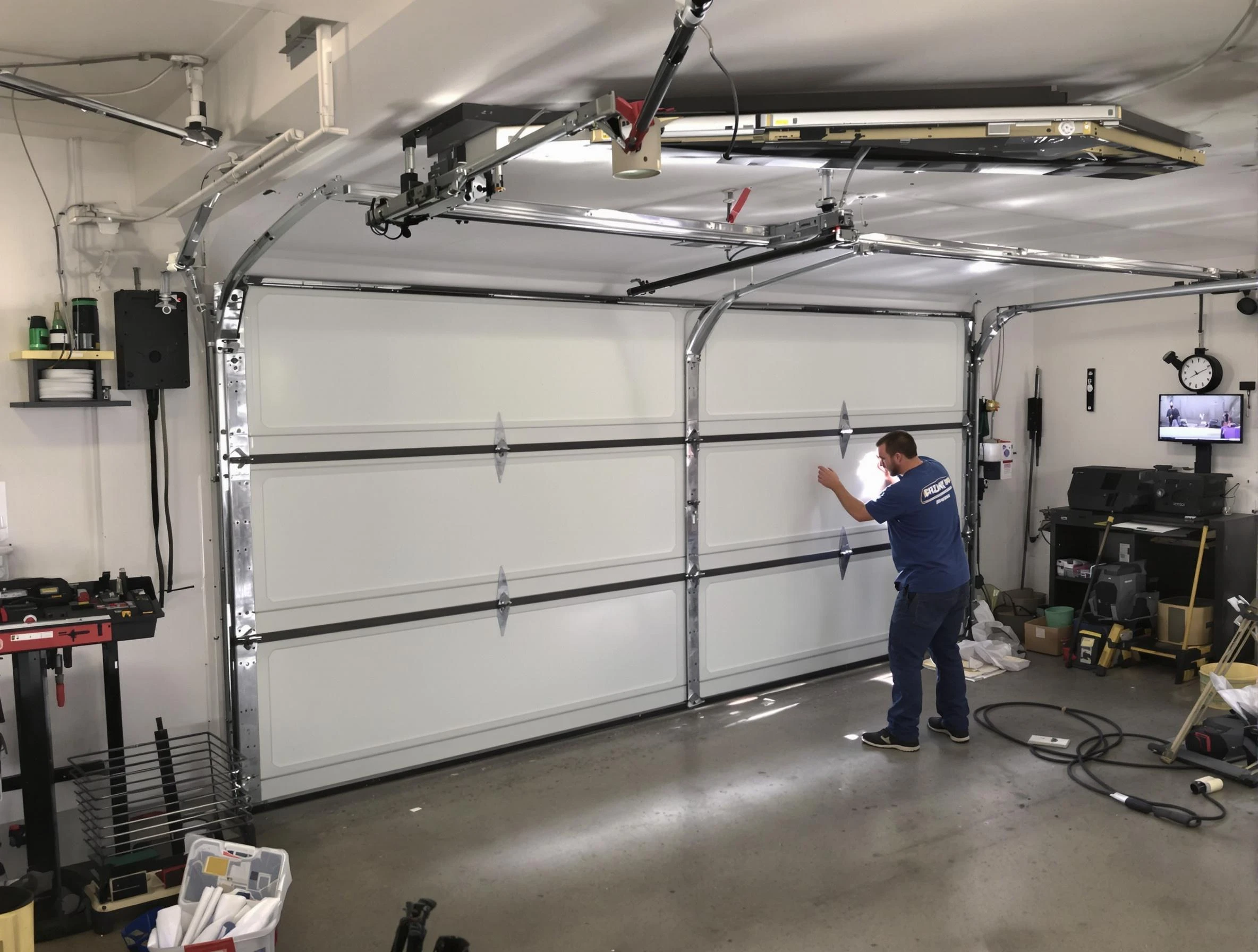 Professional garage door repair service by Harrah Garage Door Repair in Harrah
